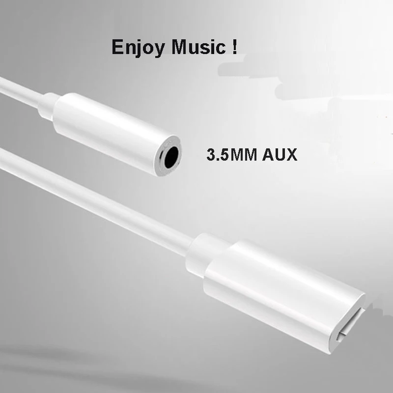 Single 3.5MM Earphone Headphone Adapter for iPhone 7 8 Plus X XR XS 11 Pro Max 3.5mm Audio Adapter
