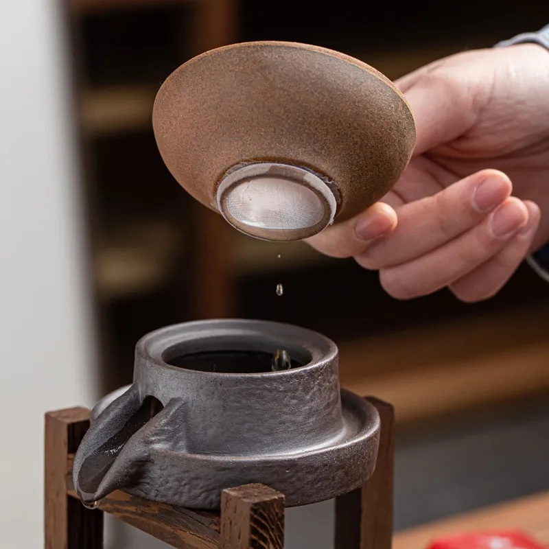 Керамическая мельница для чая ситечки ручной работы фильтр чайных листьев и