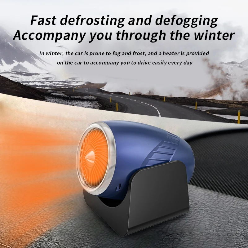 

Автомобильный обогреватель, 2 в 1 дефростер для лобового стекла, Электрический обогреватель, сушилка, портативный вентилятор охлаждения для...