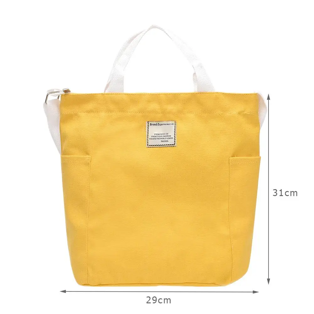 

Foldable Women Canvas Handbags Casual Ladies Shoulder Bag Daily Large Capacity for Holidays Travelling Shopping Decor