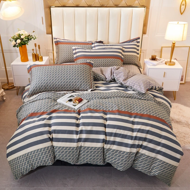 

Satin, cotton, long-staple cotton, four-piece suit