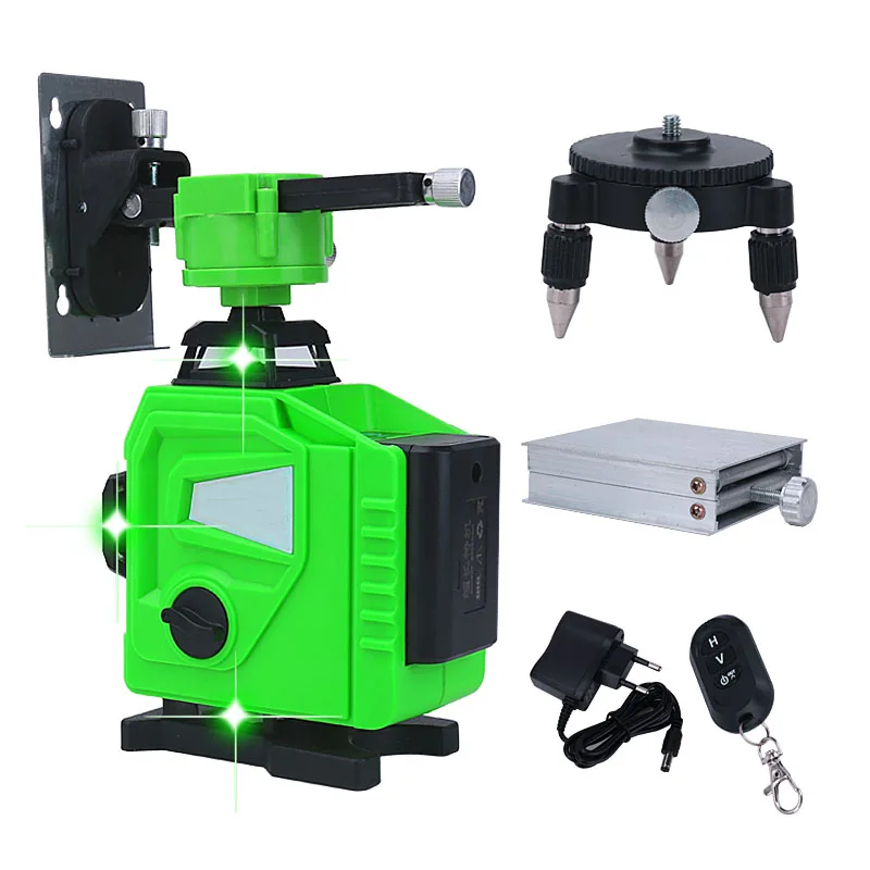 

Лазерный уровень с 12/16 линиями, мощный 3D самонивелирующийся лазерный уровень, Горизонтальные и вертикальные перекрестные линии, регулировк...