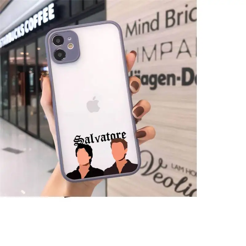 

the Vampire Diaries TV show luxury Phone Cases coque matte transparent For iphone 7 8 11 12 plus mini x xs xr pro max cover