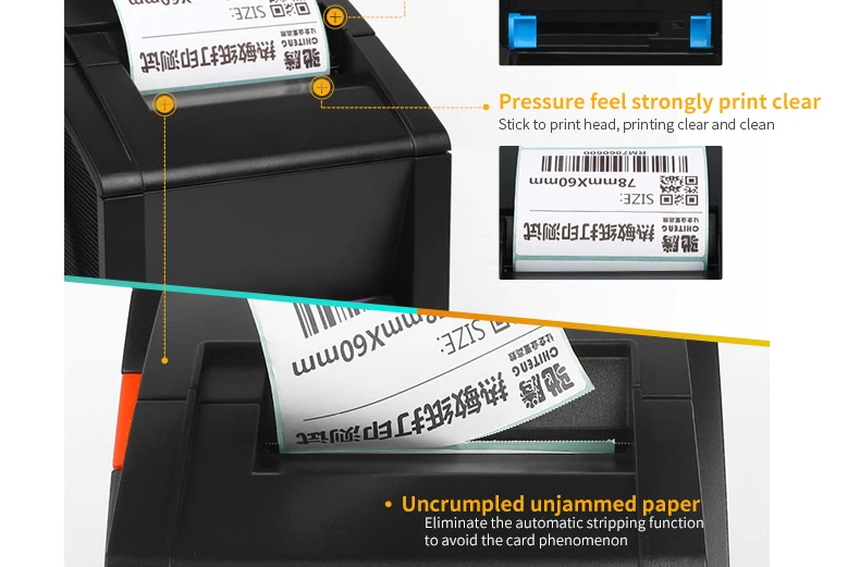 Gprinter принтер для этикеток с Bluetooth термопринтер штрих-кода 20 мм до 80 мм бумага для наклеек для Android iOS мобильного телефона