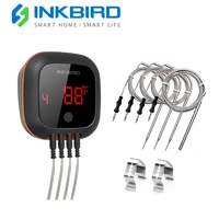 inkbird ibt 4xs digital cooking thermometer bluetooth compatible magnetic gadgets 24 probes for bbq oven meat smoker grilling