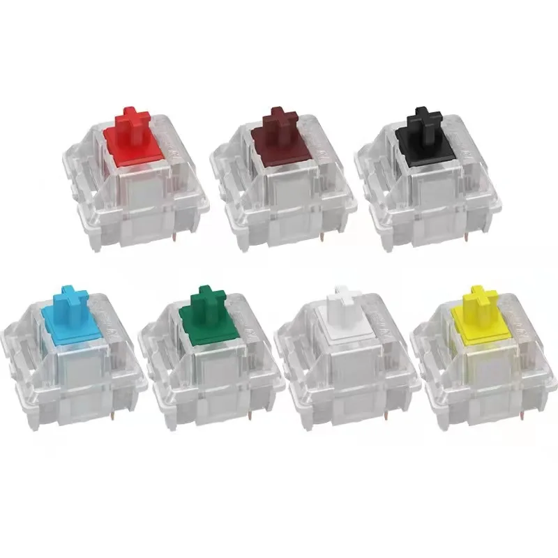 

Gateron - 3 Pin Switches Keyboard Switches For Mechanical Keyboard, Milky Yellow, Black, Red, Brown, Blue, Light Green