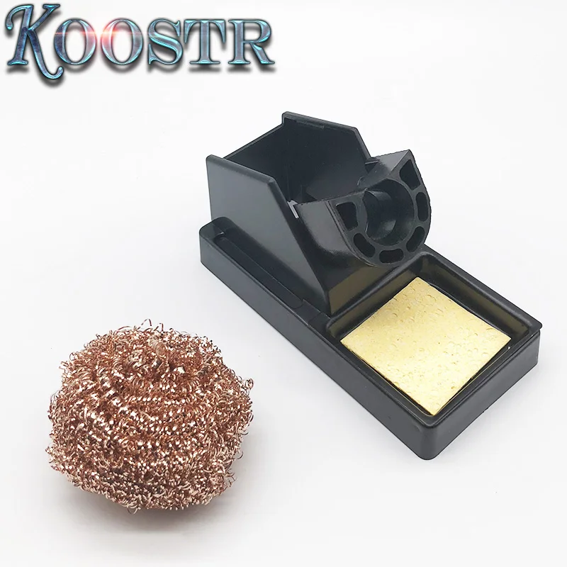 Набор с подставкой для сварки пайки паяльника наконечник чистки чистящая сталь