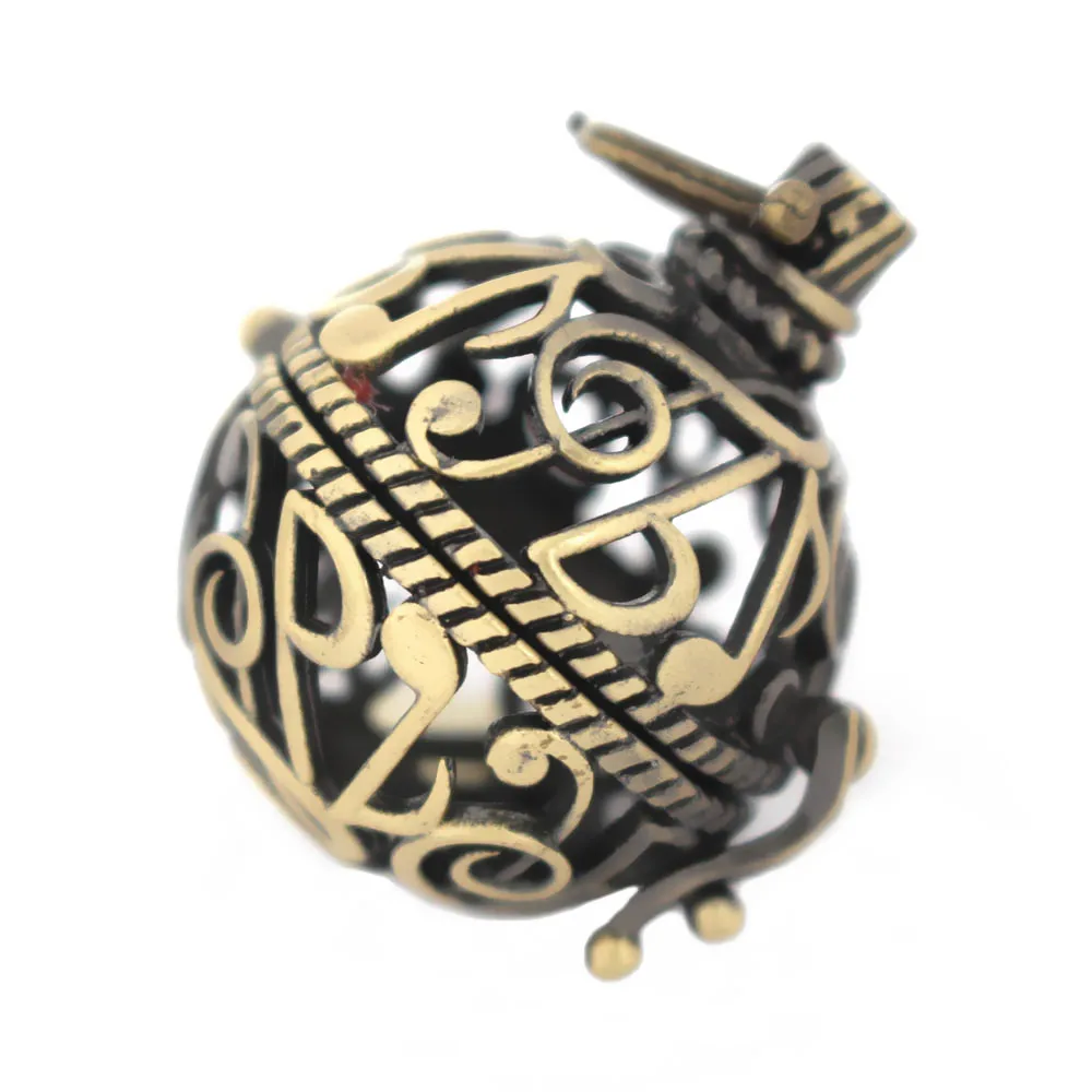 Винтажные полые филигранные круглые шаровые медальоны клетка кулон эфирное