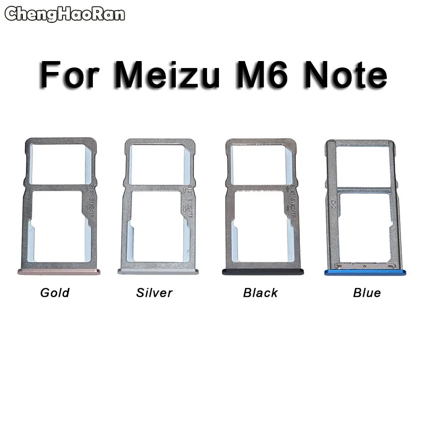 ChengHaoRan для Meizu M3 M5 M6 Note держатель лотка для sim-карты Micro SD слот для карты заменитель адаптера для Meilan 3 5 6