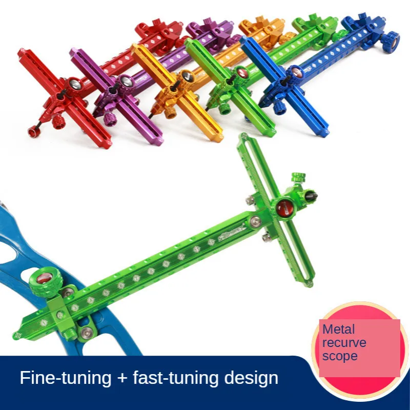 

Soohupet recurve bow sight competitive archery sight metal 9-inch long game bow and arrow sight