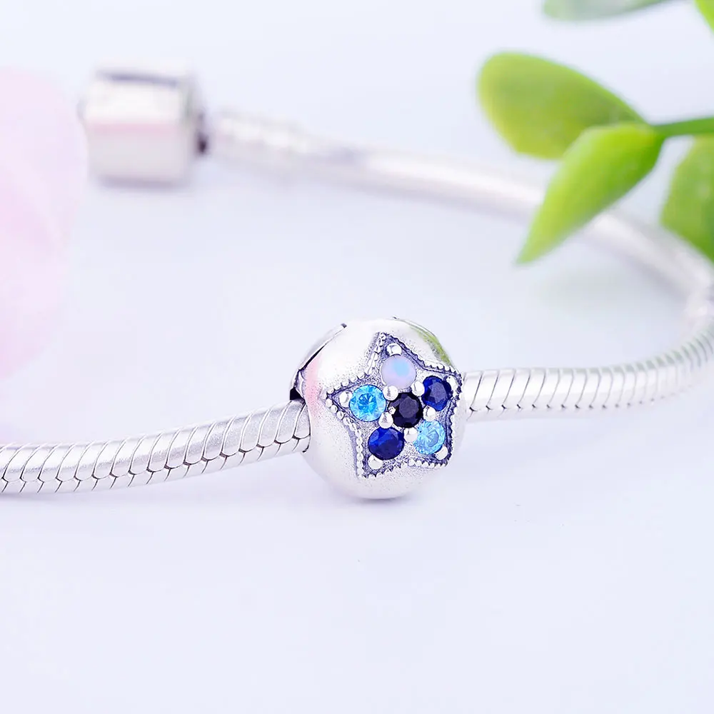 Цена оптовой продажи Аутентичные 925 стерлингового серебра циркония клип