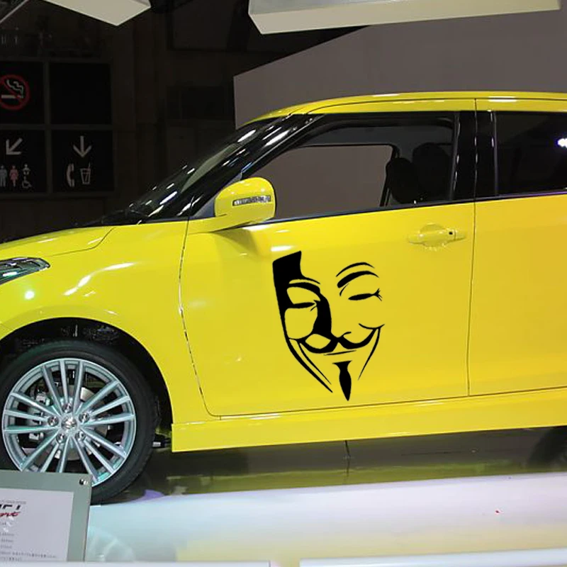 HotMeiNi 15*10 см анонимная маска виниловая фотография наклейка для бампера фасон
