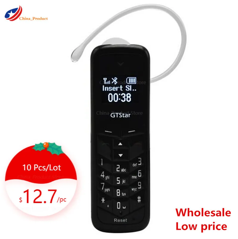 10 шт./лот GT Star GTStar BM50 мини сотовый телефон 0 66 'ƈG Bluetooth наушники одна SIM карта 300
