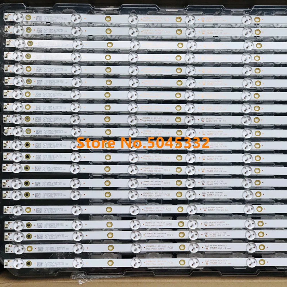 Светодиодная лента для подсветки Phi li ps 75PUF6393 / T3 4708 K75DC2 A1213K01 K750WDC2 A1 20 шт./лот 9