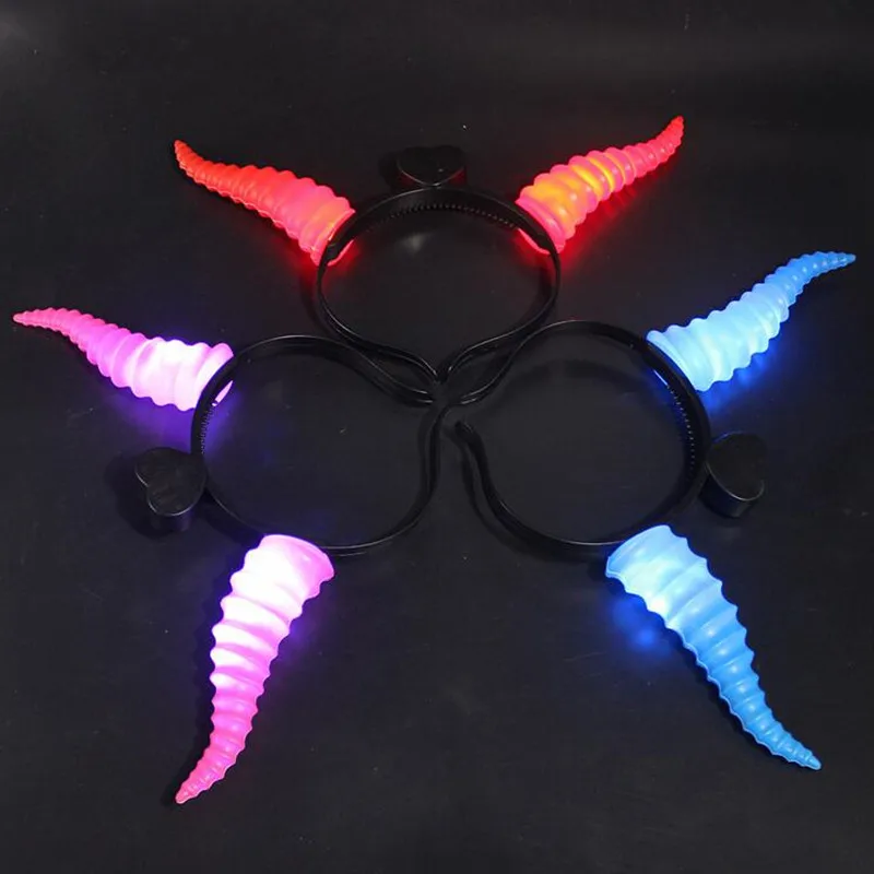 1 шт. светящаяся головная повязка на голову с овечьими рожками Женский рожковый