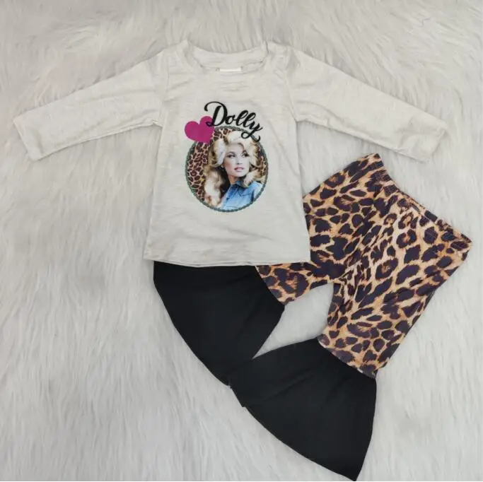 

Girls fall outfits star characters print children's fashion boutique personality wild high-end girls 2 sets