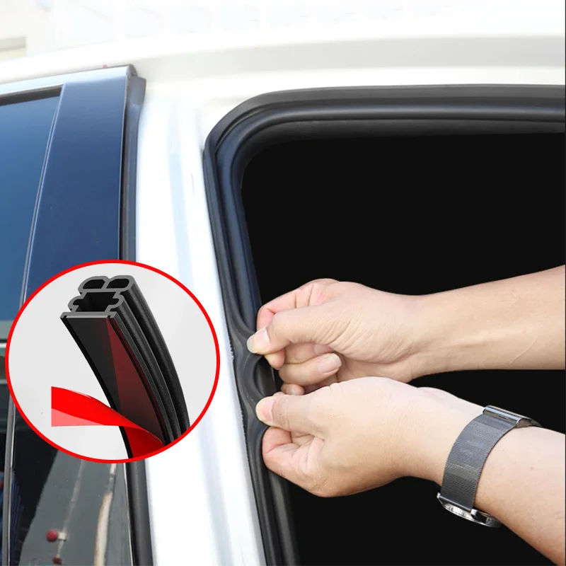 

Anti-collision Door Sealing Strip 3/4/5/8/16/25M Sound Insulation Tap Auto Rubber Weatherstrip Sticker автотовары Car Accessory