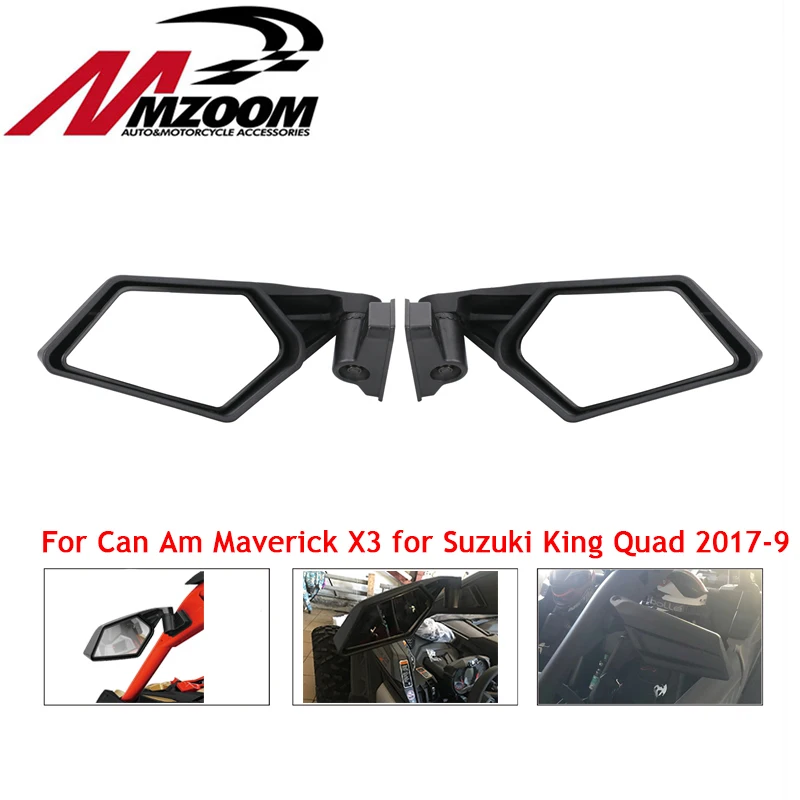 Зеркала заднего вида UTV регулируемые зеркала для Can Am Maverick X3 Suzuki King Quad 2017 2018 2019