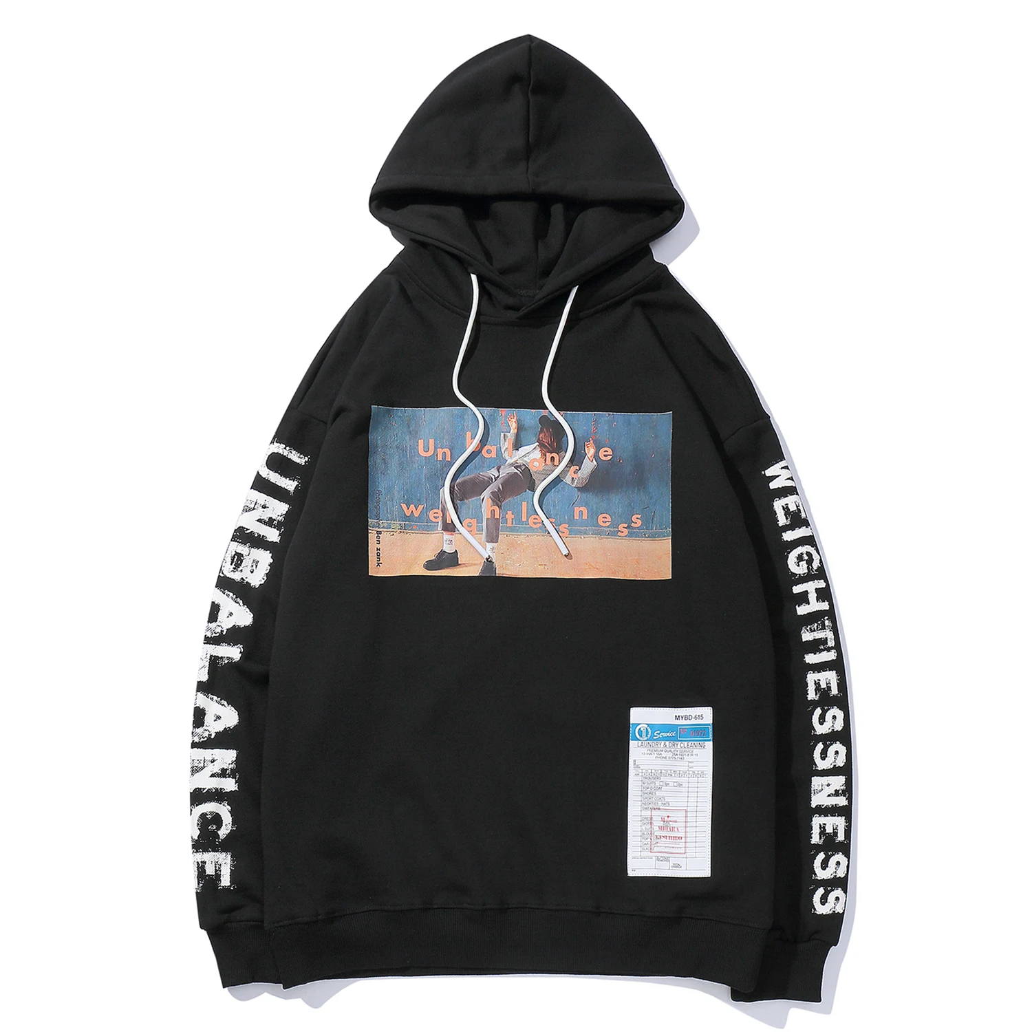 Модные мужские толстовки с капюшоном буквенным принтом Уличная одежда в стиле