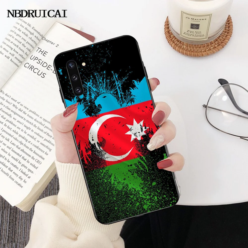 PENGHUWAN флаг Азербайджана Бута черный мягкий чехол для телефона Samsung Note 3 4 5 7 8 9 10 pro M10
