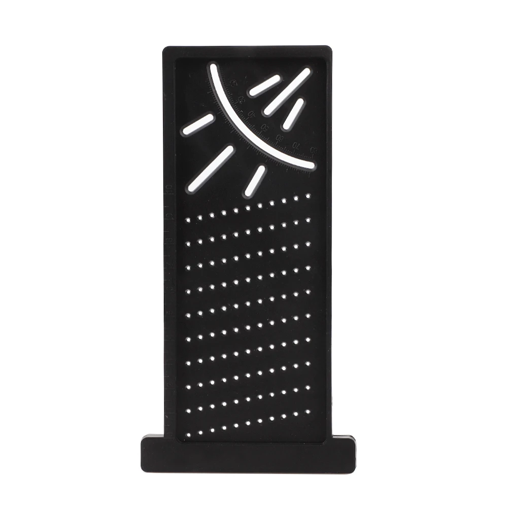 Black Scribe Mark Line Gauge 100 мм Т-образная линейка отверстие Scribing Gauge алюминиевая поперечная линейка деревообрабатывающие столярные измерительные инструменты - Цвет: Black