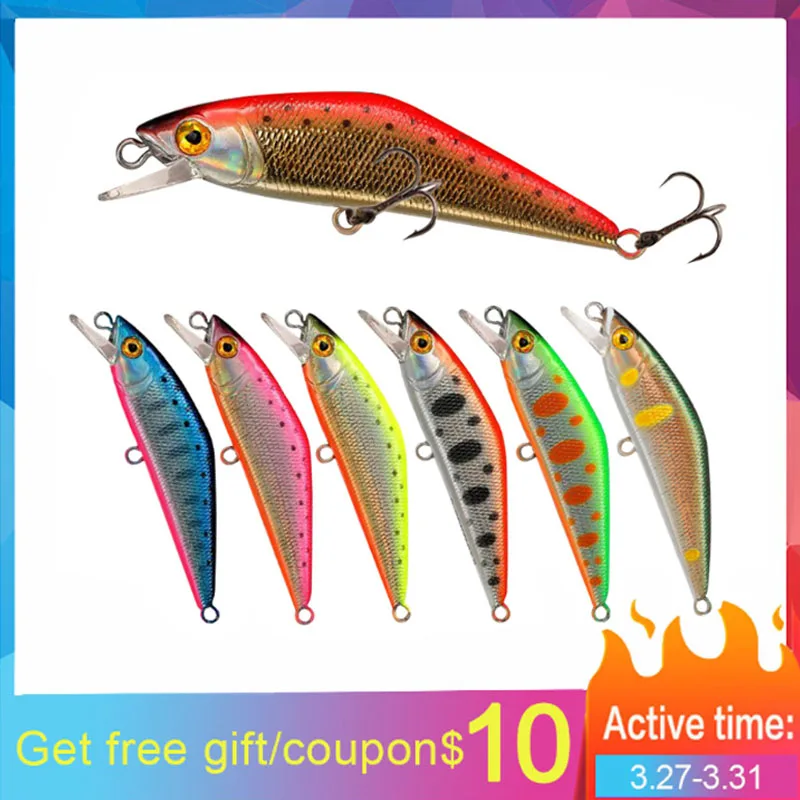 Приманка для рыбалки 2019 minnow 5 4 г/6 3 см погружающаяся жесткая приманка sica