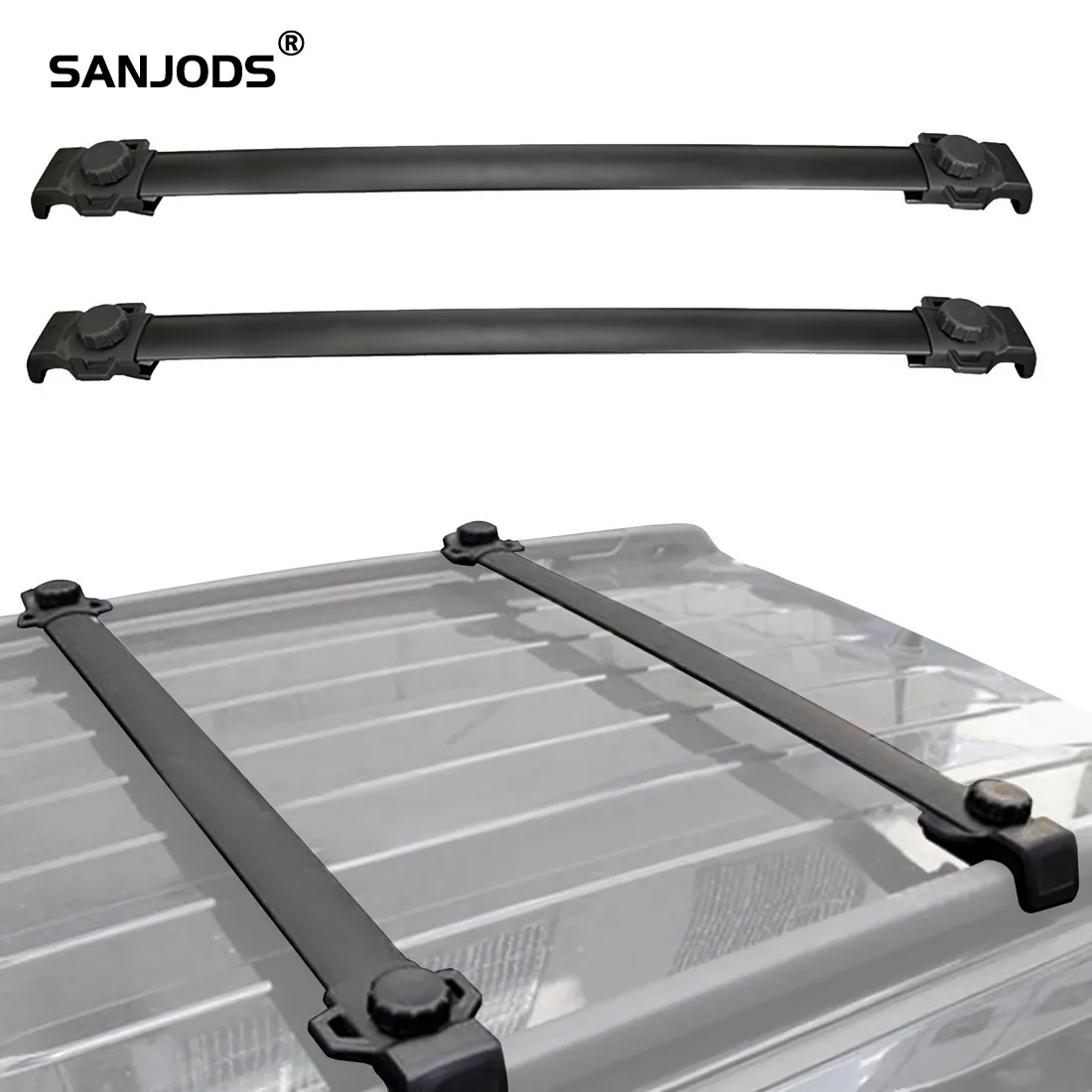 SANJODS багажник на крышу Замена для Jeep Патриот 2007 2020 Пара алюминиевый Топ рейка