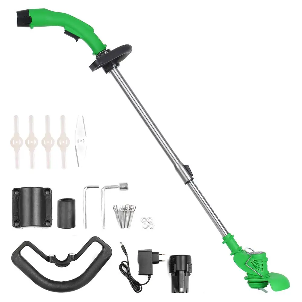 

KKmoon 12V Lithium wireless Grass Trimmer Lawn Mower Adjustable Handles Garden Power Trimmer 2000mAh Rechargeable Multi-function