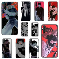 toji fushiguro jujutsu kaisen anime phone case for huawei p y nova mate 20 30 10 40 pro lite smart cover fundas coque