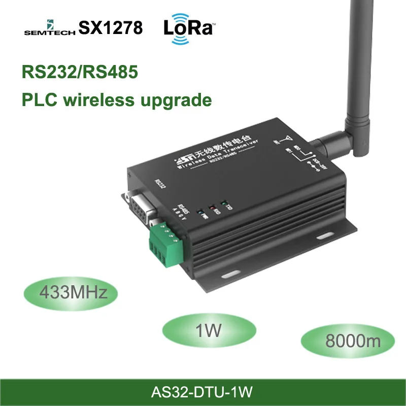 LoRa 433 МГц SX1278 RS485 RS232 интерфейс радиочастотный DTU трансивер 8 км Беспроводная