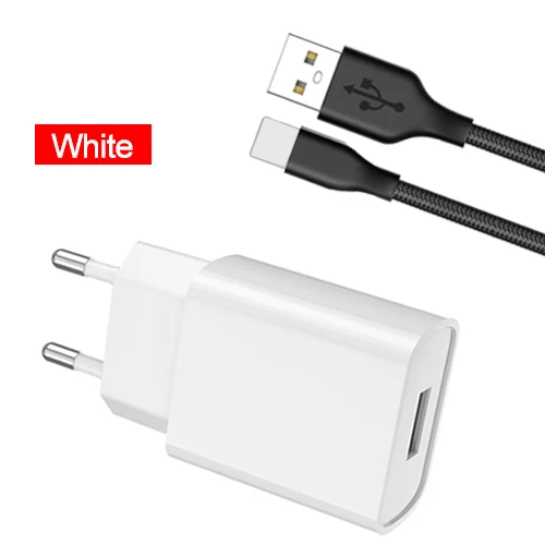 with 8 pin cable PUJIMAX USB зарядное устройство 3,0 18 Вт Быстрое зарядное устройство для телефона с 1 м USB кабель для iPhone X xs 8 7 iPad samsung Galaxy htc Xiaomi huawei - Тип штекера: with 8 pin cable