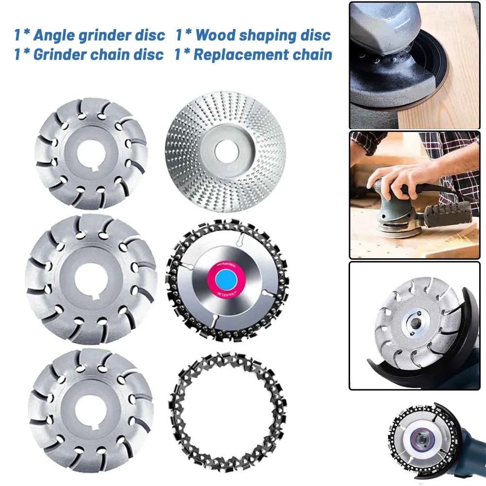 

Saw Blade Grinding Wheel Chain Saw Disc 12 Teeth Shaping Disc Wood Cutting Shaping Tools For Angle Grinder Accessories