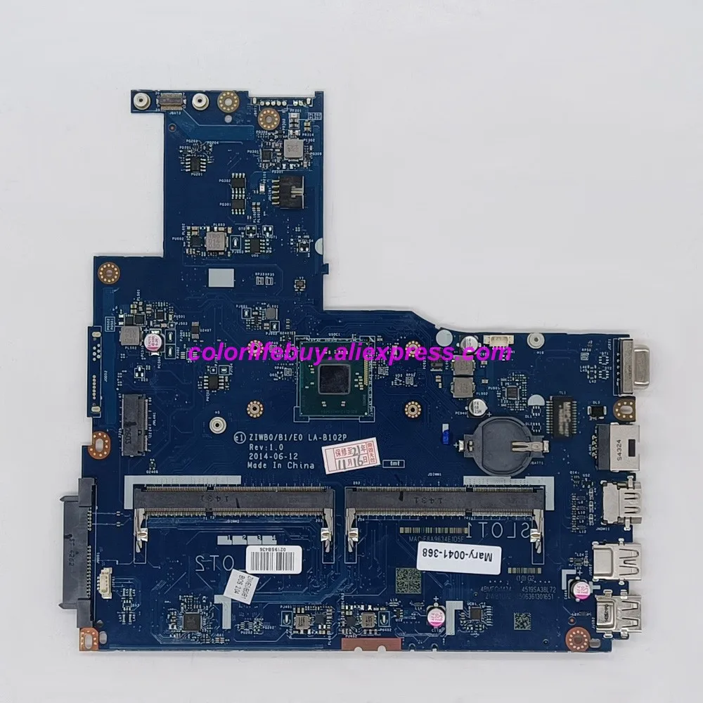 Genuine 5B20G46258 ZIWB0/B1/E0 LA-B102 REV 2.1 w SR1W2 N3530 CPU Laptop Motherboard for Lenovo B50-30 NoteBook PC Tested