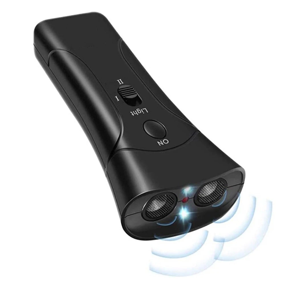 

Anti-Barking Dog Repeller Effective Pet Training Device for Dog LED Ultrasonic Double Head Pet Driver Aiding Not Include Battery