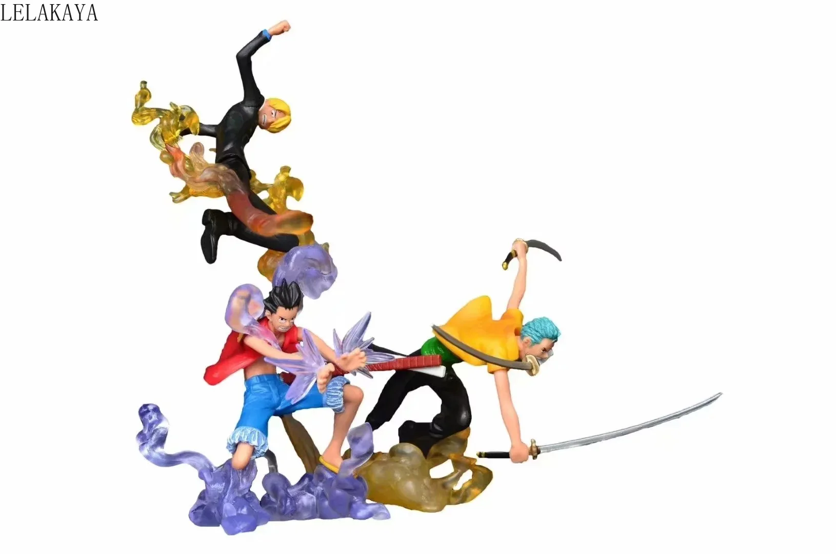 

3PCS/Set Japanese Anime One Piece Monkey D. Luffy Vinsmoke Sanji Roronoa Zoro Ver. 1/6 PVC Action Figure Model toys Dropshipping