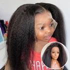 Парики Beeos 13*4 на сетке спереди, предварительно выщипанные Детские волосы, курчавые прямые 250% парики из человеческих волос на сетке с глубокой частью для женщин, без клея