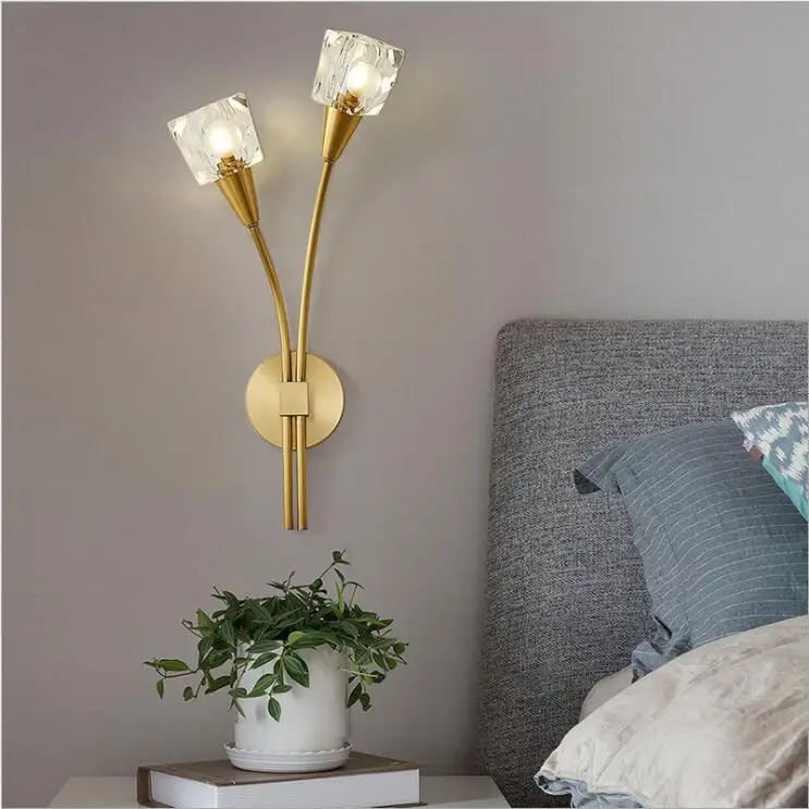 Простой светильник в стиле постмодерн роскошный хрустальный настенный