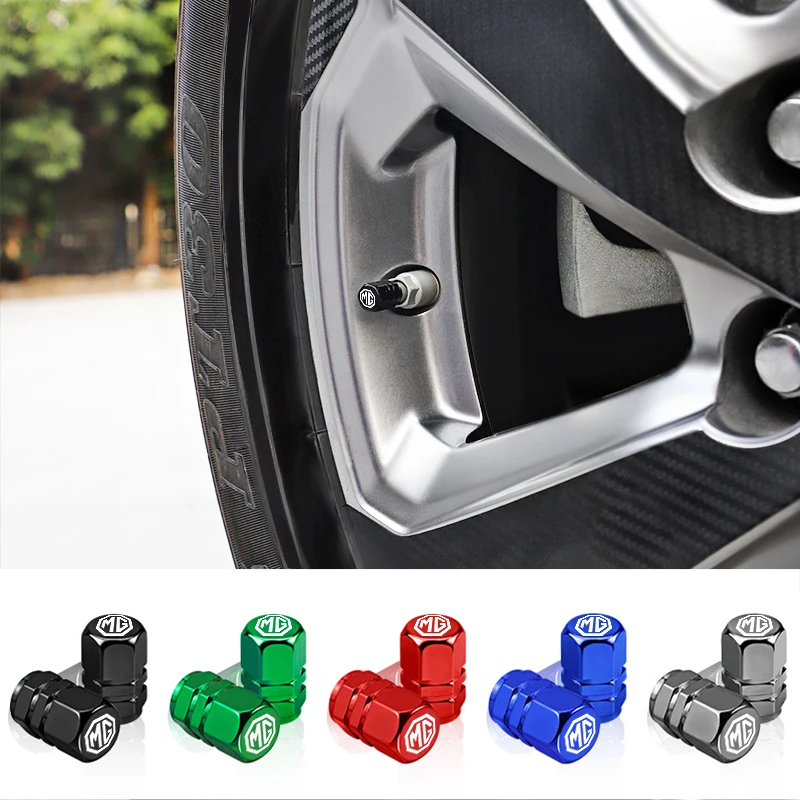 4 шт. Металлические колпачки для воздушных клапанов автомобильных шин MG 3 5 6 7 HS ZS GS