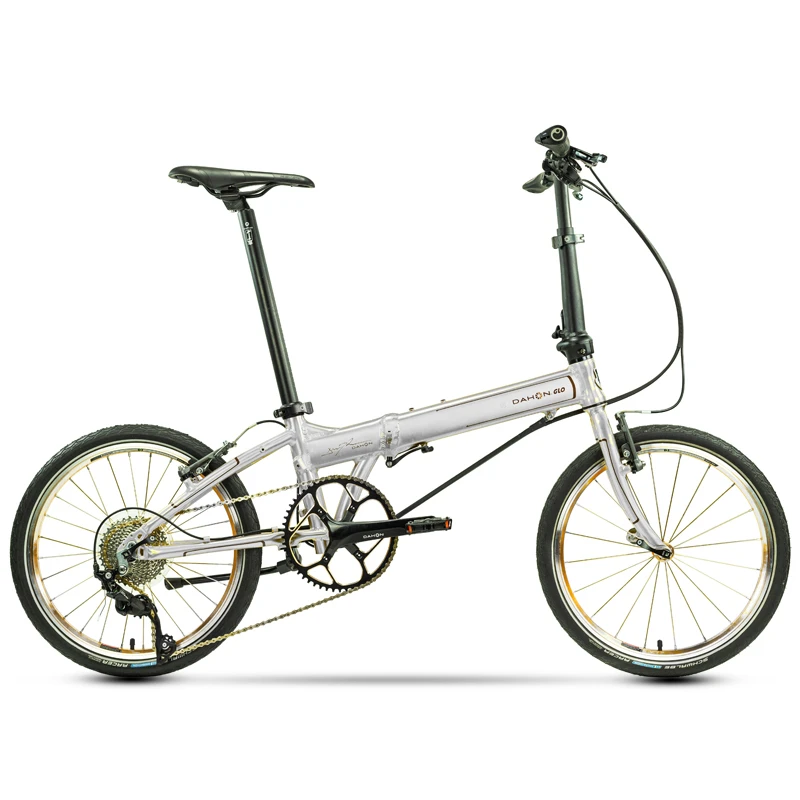 Складной велосипед Dahon KAA014 KAA004 30th Юбилей цвета: золотистый серебристый Shimano 105 11