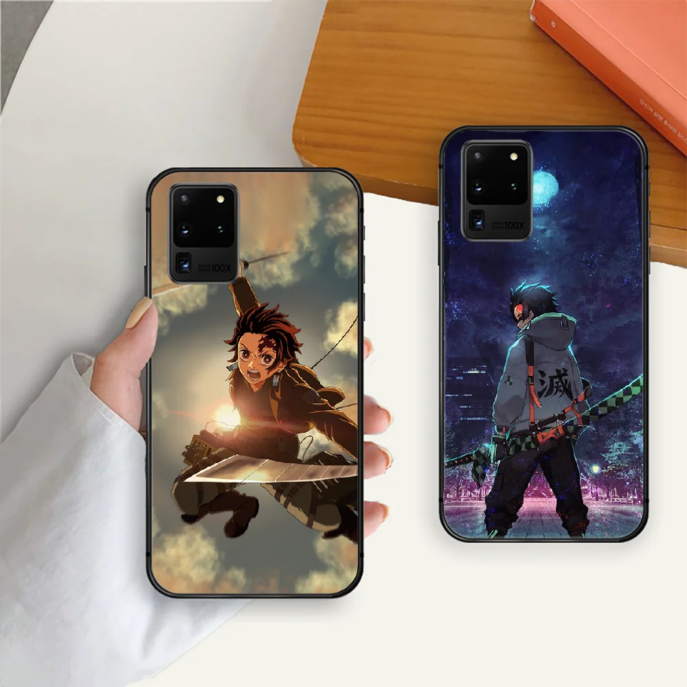 

Kamado Tanjirou Demon Slayer Phone Case Cover For Samsung Galaxy Note S 7 8 9 10 10E 20 Plus Lite Uitra Black Coque Luxury