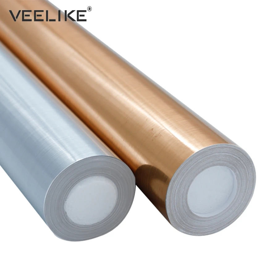 Серебряная Щетка виниловая самоклеящаяся настенная бумага бытовая техника