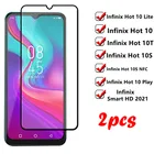 2 шт. для Infinix Hot 10 Lite стекло для Infinix Hot 10 Lite Защитная пленка для телефона HD экран для Infinix Hot 10 Lite 10S 10T стекло