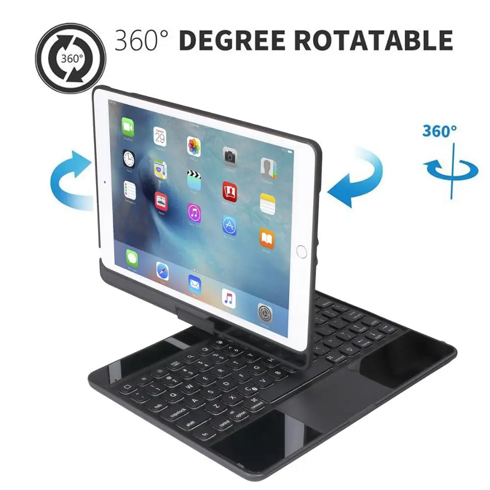 Чехол для сенсорной клавиатуры iPad 7 го поколения 10 2 дюйма 2019 чехол с клавиатурой