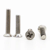50100pcs km phillips screw m1 2 m1 4 m1 7 m2 m2 5 m3 m4 nickel plated cross flat countersunk head screws