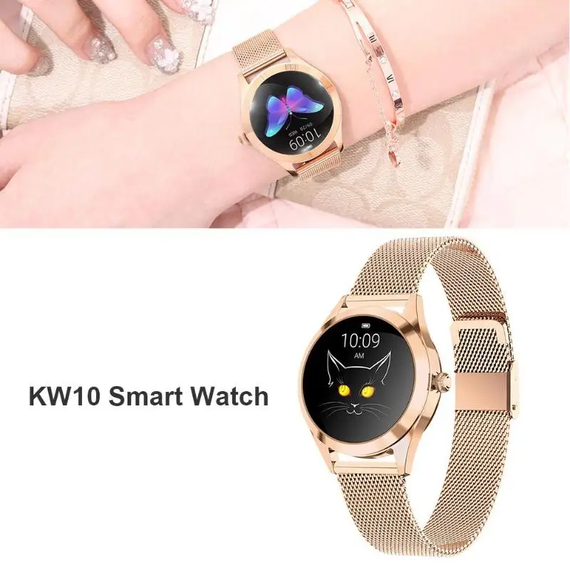 KW10 Смарт-часы Bluetooth 4,0 для женщин IP68 Водонепроницаемый фитнес-трекер спортивные Смарт-часы мульти-спорт поддержка бег ходьба Новинка