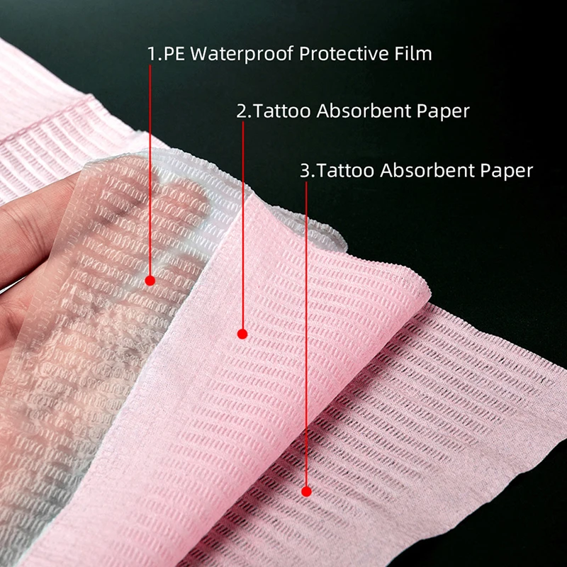 

20Pcs Absorbent Tattoo Tablecloth Disposable Tattoo Cloth Towel Cleaning Pad Waterproof Paper Tablecloth Pad