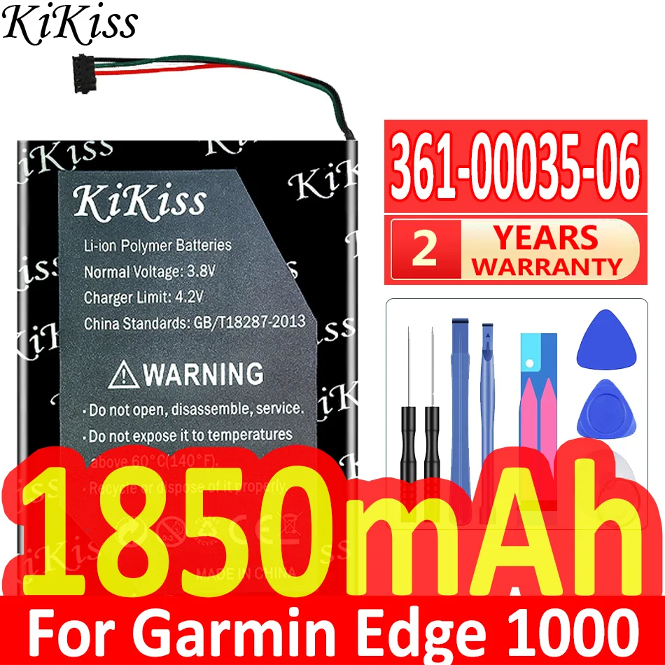 

Мощный аккумулятор KiKiss на 1850 мА · ч для Garmin Edge 1000 Edge EXPLORE 1000 Наход G8 GPS-навигатор 361-00035-06 DI44EJ18B60HK