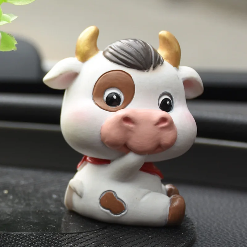 

Resin crafts ornaments creative car accessories decoration cute car accessories little cow