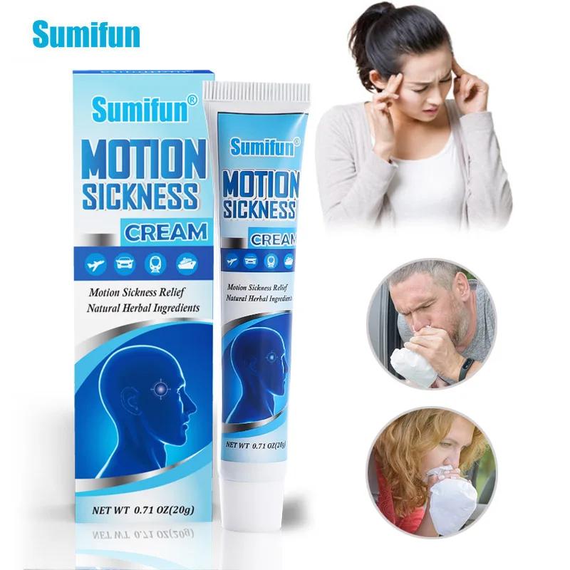 

1Box Sumifun Motion Sickness Cream Herbal Carsick Ointment Relieve Headache Dizziness Nausea Body Health Care Medical Plaster