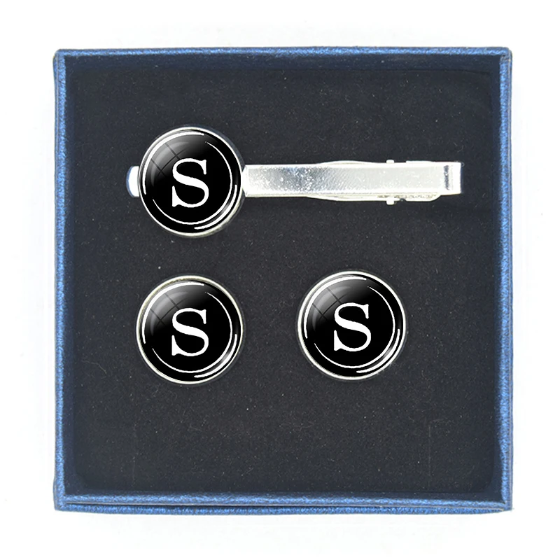26 букв простой зажим для галстука мужской набор зажимов мужская бижутерия со